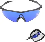Golf Ball Finder Glasses,Professional Golf Ball Finder Blue Lenses Glasses with Mould Case,Glass Cloth,Golf Baseball Glasses with Sports Style Frame