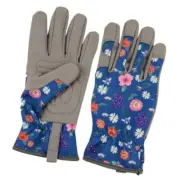 Protective Breathable Blue Garden Gloves for Safe and Easy Pruning and Trimming