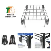 4 pcs Headboard Brackets for Metal Bed Frame,Adjustable Headboard or Footboar...