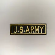 US Army Patch — Iron On Badge Embroidered Motif — Military Retro Dress Up