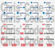 Code 3 Adhesive Vinyl Decal White Cabs - Langdons / DB Schenker - 1/50 1/76 1/64