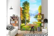 3D Autumn Forest 1870 Wall Murals Woven paper (need glue)