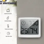Electronic 3.2" LCD Digital Hygrometer Clock Humidity Thermometer Temperature