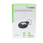 Belkin Secure Holder with Key Ring for Apple AirTag Black NEW