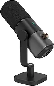 NearStream Dynamic Microphone PC, XLR/USB Podcast Microphone with Desktop Stand, Studio Microphone for Gaming, Podcasting, Streaming, Studio Recording of Vocals AM15X