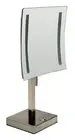 ALFI brand ABM8FLED Tabletop Square 8" 5x Magnifying Mirror with Light