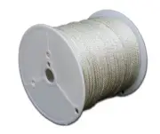 T.W Evans Cordage 44-088 1/4-Inch Solid Braid Nylon Rope 200-Feet Spool, White