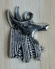 Egyptian Style Anubis Charms 20mm Silver tone Jackel Head god of the dead