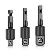 3PC Wobble Socket Adapters Universal Joint Swivel Socket Set, 1/4 Inch Hex3267