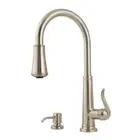 Pfister Ashfield 1-Handle Pull-Down Kitchen Faucet Soap Dispenser Brushed Nicke