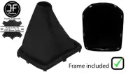 BLACK STITCH LEATHER MANUAL GEAR BOOT +PLASTIC FRAME FOR RENAULT TALISMAN 15-20
