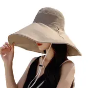 Bucket Hat Unisex Cap for Fishing Hiking Camping Outdoor Sun Beach-Khaki