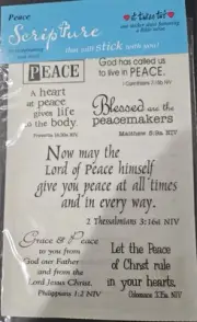 Peace-Scripture - Stickers - Bible Verses