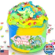 200ML Cloud Slime Dinosaur Snow Mixed Color for Kids Party Favors, Girls Boys