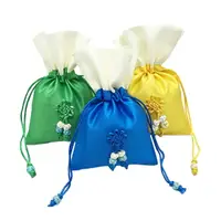 在飛比找樂天市場購物網優惠-韓版束口袋 乾燥花草收納袋抽繩袋香包袋 萬用飾品禮品裝飾收納