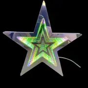 Infinity LED Mirror Light Tree Top Star Multicolour 23cm