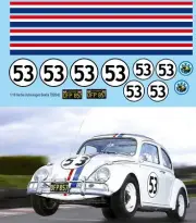 1/18 Waterslide Decals for Herbie Beetle Decal TBD940