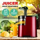 Cold Press Juicer Slow Masticating Fruit Vegetable Juice Extractor Wide Mouth