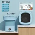 Ultrasonic Folding Portable Washing Machine Big Capacity with Spin Dryer Bucket