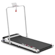 BLACK LORD Treadmill Electric Walking Pad Incline Foldable White