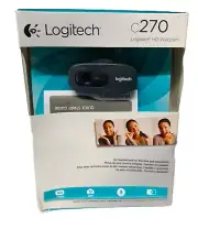 Logitech C270 HD Webcam V-U0018 USB - NEW Sealed in Box