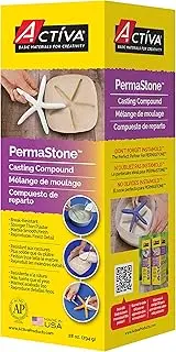 ACTIVA Permastone Casting Compound - 28 Ounces, Bisque White