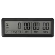 Big Digital Countdown Days Clock - 999 Days Count Down Clock for Graduation Lab Kitchen (Black)