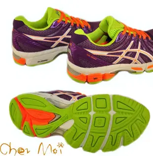 ＊Chez Moi ＊來我家~ [亞瑟士] 女慢跑鞋 GEL-EXALT 紫/螢光橘 瘋狂價 $2000 免運費