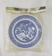 Vintage Willow Blue Burner Covers NOS Reston Lloyd Metal set 4 - 2 10s & 2 8 New