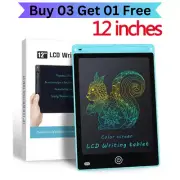12'' LCD Writing Tablet Drawing Pad Erasable Doodle Board for Toddlers Kids Gift