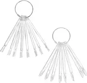 VINTORKY 100pcs Fan Shaped Nail Color Plates Display for Manicure Durable Nail Art Display Boards Convenient