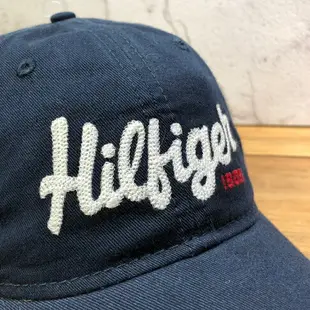 美國百分百【Tommy Hilfiger】帽子 TH 配件 棒球帽 遮陽帽 鴨舌帽 經典 LOGO 深藍色 J111