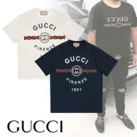 在飛比找蝦皮購物優惠-古馳 Gucci firenze 1921 T 恤品牌 gu