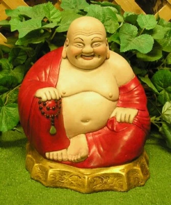 3521 Large Sitting Ho Thi Chubby Buddha Statue Latex Fiberglass Mold Concrete