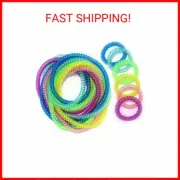 Chew Necklaces for Sensory Kids 12 Pack, Chewy Necklace Sensory Stretchy Coil Br