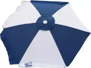 Large Beach Umbrella - Durable Adjustable Fibreglass Frame - Windproof Sunshade