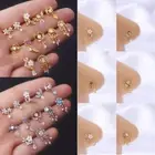 Jewelry Colorful Nose Nails L Dangle Nose Studs Body Piercing Nose Rings