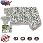 Elegant 100% Cotton Floral Tablecloth - 60x90 Rectangle for Entertaining