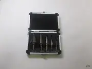 5 Pcs Titanium Step Drill Bit Set | 50 Sizes | With Holding Case | Size in Desc.