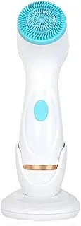 3-in-1 Electric Facial Cleansing Brush | Waterproof Silicone Sonic Rotating Face Scrubber for Deep Cleaning & Exfoliation | USB Rechargeable Facial Massager(Blue)