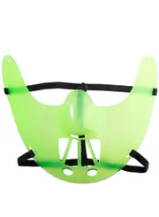 Neon Green Face Restraint Cannibal Mask Accessory