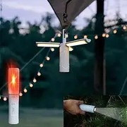 GIIGOEMY LED 4 in 1 Camping Light, Rechargeable Camping Light with 750LM 6 Light Modes , Waterproof Tent Light for Camping, Car Repair, Eye Protection Ambient Lights