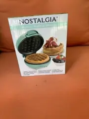 Nostalgia MyMini mint green waffle maker -New!!