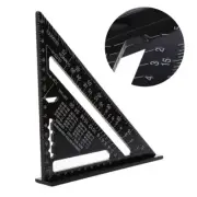 7" Metric Aluminum Alloy Square Roofing Triangle Set 45°Square Angle Protractor