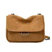 Ladies New Rivet Stray Shoulder Bag Large Capacity Lady's Chain Crossbody Bag Leather Women Designer Purses and Handbag