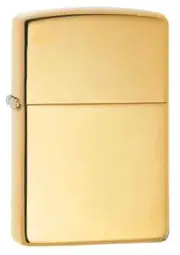 Zippo 254B, Classic High Polish Brass Finish Lighter, Full Size