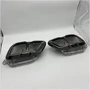 Car Styling Automobile Black Stainless Steel Exhaust Tip Compatible For BMW X5 X6 X7 G05 G06 G07 19-23 Muffler TailPipe Nozzles Tips