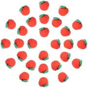 Mini Apples Erasers 2.00X2.00X2.00CM TPR Portable and Convenient Back-to-School Parties 30Pcs Red
