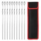 Easy to Clean Kebab Sticks Kabob Skewers for Grilling Stainless Steel Bbq Set