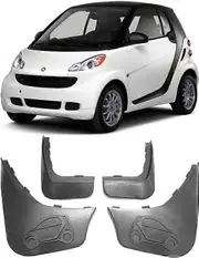 Front & Rear Splash Guards Mud Flaps For 2008-2015 Smart ForTwo W451